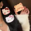 Lindas Pegatinas de Flequillo Continuo de Gato para Mujeres, Herramienta para Recoger el Cabello de la Frente en Verano, Pegatinas de Tela de Dibujos Animados para Maquillaje y Lavado de Cara