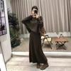 Vestido de punto holgado de alta gama para mujer, otoño e invierno, nuevo estilo suave, suéter de moda, falda, conjunto de dos piezas para mujer
