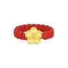 Anillo de Oro Puro 999 para Mujer, Estilo Nuevo, Anillo Trenzado de Cuerda Tejida Hecho a Mano, 24K, Venta al por Mayor para Regalos
