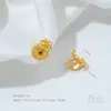 Banho de Cobre com Ouro Real 24K Incrustado com Zircônia Borboleta Flor Pássaro Contas Espaçadoras para Joias de Pérola Artesanais DIY Acessórios Dourados de Areia