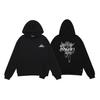 Sudadera Trendy Amir1 con Logo de Letras Agrietadas, Sudadera con Capucha Bordada Graffiti de Salpicaduras de Pintura, Chaqueta a Juego para Parejas