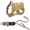 Correa Grande para Perro, Collar Táctico para Perro, Collar de Entrenamiento para Exteriores para Pastor Alemán, Juego de Tres Piezas para Perros Grandes