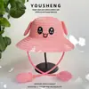 Sombrero de Paja para Mujer Celebridad de Internet Explosiones Orejas de Conejo Lindas Móviles Transpirable Sombrero para el Sol Dibujos Animados Verano Viaje Sombrero para Niños