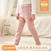 Calça Térmica de Fleece Outono para Meninos e Meninas, Calça Camada Base Quente Classe A, Pijama Autoaquecedor para Bebê, Essencial para Uniforme Escolar de Crianças Maiores