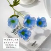 Flor Artificial de Papoula de Seda com Aparência de Pintura a Óleo Vintage, Flor Falsa para Decorações de Casamento, Enfeite de Vaso para Sala de Estar, Fornecimento Transfronteiriço