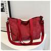 Corduroy saco grande estilo coreano feminino grande capacidade casual tote bag 2023 novo outono e inverno nicho design bucket bag