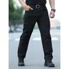 Calças Táticas Ix5 Masculinas para Uso Externo Corte Amplo Múltiplos Bolsos Resistentes ao Desgaste Calças para Tarefas Especiais Calças de Trabalho Masculinas Multiuso Camuflagem Cp