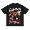 Camiseta de Diseñador para Hombre de Manga Larga Camisa Y2K Patrón Harajuku Camiseta Gótica de Manga Corta para Mujer Ropa Urbana Top de Baloncesto
