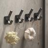 Cabide Gancho de Parede Gancho de Parede Porta Quarto Guarda-Roupa Closet Gancho Forte com Adesivo Branco Leite