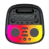 Altavoz Popular de Comercio Exterior Inalámbrico para Fiestas con Subwoofer, Alta Potencia 160W, Altavoz con Luz de Colores para Reuniones al Aire Libre y Baile Cuadrado