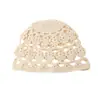 Diadema de Ganchillo de Hilo de Algodón Hueco con Flores Retro, Gorro de Malla Transpirable, Cubrepelo de Encaje, Pañuelo para la Cabeza, Gorro, Suave Gorro de Punto para Mujer