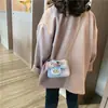 Bolsa infantil estilo coreano bolsa de ombro fofa de princesa bolsa transversal infantil de coelho de desenho animado flor para meninas