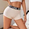 Cueca boxer de venda cruzada mais vendida para comércio exterior, cintura média para mulheres, alta elasticidade, anti-exposição, respirável, confortável, que não enrola, roupa íntima de segurança feminina