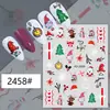Adesivos de Papai Noel de desenho animado novos transfronteiriços joias para unhas diy simples 3d boneco de neve fofo adesivos de unha atacado