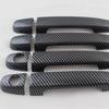 Capa de Maçaneta com Padrão de Fibra de Carbono para Modelos 2001-2013 do Corolla, Vios, Yaris, Rav4