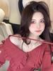 Suéter de Chica Dulce Puro Deseo Borde de Oreja Cuello de Muñeca Manga Larga Suéter Tejido Otoño e Invierno Ajuste Delgado Camiseta Base Adelgazante Top