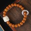 Pulsera boutique cabeza de mono material viejo Dragón Yan Wenwan cuentas redondas cabeza de mono placa jugando pulsera Bodhi para hombre cuentas de Buda suministro