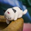 Adorno de Gato Durmiendo, Decoración de Acuario, Gato Jugando en el Agua, Buen Tiempo, Gato Relajado Roncando, Atrapando Peces, Decoración Colgante de Gato
