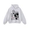 Suéter con capucha y estampado de rapero de hip hop con figura antigua de Street Do para hombres y mujeres, sudadera con capucha de manga larga de gran tamaño de High Street