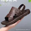 Sandalias y chanclas de verano para hombre, antideslizantes, resistentes al desgaste, combinan con todo, playa, exterior, ocio, puesto de mercado, moda, generación
