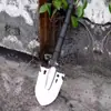 Herramienta exterior multifunción pala de soldado acero al manganeso engrosada pala de camping azada pequeña pala plegable para coche