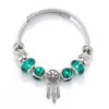 Pulsera Bohemia Retro Turquesa Estilo Europeo y Americano Étnico Incrustada Versátil Moda Transfronteriza Venta al por Mayor