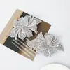 Clip para zapato de flor tridimensional de pedrería removible directo de fábrica para zapatos llenos de diamantes accesorios de flor para zapatos accesorios para zapatos de boda