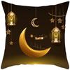 Decoración de Festival Étnico de Venta Caliente Transfronteriza Funda de Almohada Personalizada para Sala de Estar del Hogar Sofá con Estampado de Luna, Funda de Cojín de Lujo Ligero