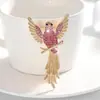 Broches Novos de Alta Qualidade para Atacado com Toque Luxuoso, Broches de Pássaro e Beija-flor Cravejados de Diamantes, Broches e Adornos de Peito Femininos Elegantes e Deslumbrantes