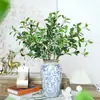 [Nuevo] Arte Floral Qi Hao 5 Ramas 15 Mallas Árbol Banyan de Rama Única Simulación Hoja Transfronterizo Decoración del Hogar Arreglo Floral Planta Verde Simulación