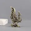 Adorno de Fénix de Latón Dragón y Fénix Auspicioso Oficina Hogar Artesanía Regalo Mascota Fénix de Fuego Adorno para Sala de Estar