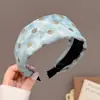 Diadema de Esponja Color Café Otoño Invierno para Mujer Estilo Coreano Uso Diario Versátil Diadema Alta para la Frente para Lavarse la Cara Atadura de Pelo Pinza para el Cabello