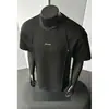 Camiseta de Manga Corta Desestructurada con Remaches para Hombre, Top Bordado de Verano Moderno Estilo Americano, Corte Holgado, Camiseta Resistente de Manga Media para Adolescentes