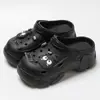 Zuecos de Suela Gruesa para Mujer, Novedad Verano 2026, Sandalias de Playa Antideslizantes y Antiolor para Exteriores, Pantuflas que Aumentan la Altura con una Sensación Suave al Caminar