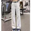 Pantalones vaqueros semi-elásticos, juveniles y estilosos para hombre, diseño de pierna recta, nueva colección otoño/invierno 2026, pantalones largos rasgados de moda