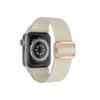 Adecuado para correa tejida de Apple, correa de nailon para Apple Watch, correa para iWatch, estilo étnico, línea de hebilla plana