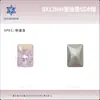 Paquete de 8*12 Nuevos Mini Diamantes de Cristal para Uñas con Forma de Cubo de Azúcar, Cristales Brillantes de Esquina Recta y Base Puntiaguda para Decoración de Uñas
