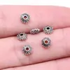6X6X2Mm 0.21g Multicolor DIY Accesorios para Joyería Hecha a Mano Cuentas con Agujero Grande y Pequeño Espaciador Espaciador Espaciador