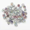 Vidro de Cor Mágica Galvanizado 8MM Furo Horizontal Morango Acessórios para Joias DIY Brincos Colar Brincos Pulseira Elegante Acessórios