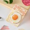 Notas adesivas especiais em formato de espuma matinal, um prato de comida, série de simulação de vegetais, mensagem, conta, material de apoio DIY