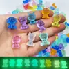 Novo Mini Coelho Colorido de Cristal Transparente Artesanato DIY Decorativo Feito à Mão Ornamentos de Mesa Fabricante Atacado