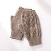 Guantes de Cachemira de Punto Osmanthus, Versátiles y a la Moda, de Siete Agujas, Gruesos, Cálidos, Unisex, Guantes sin Dedos de Punto Trenzado