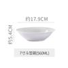 Louça de Cerâmica Branca Pura Simples Restaurante Hotel Uso Doméstico Prato Raso Prato Tigela de Cerâmica para Arroz Prato de Sopa Prato de Apresentação para Salada de Frutas
