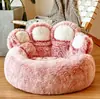 Jaula de Gato de Invierno, Cama Cálida para Perro con Forma de Pata de Oso, Adecuada para Todas las Estaciones, Cama para Gato Creativa y Cómoda, Lindo y Divertido Fabricante Mayorista de Suministros para Mascotas