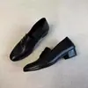 Nueva Colección Primavera/Otoño 2026: Zapatos Planos de Cuero Genuino con Suela Suave y Tacón Grueso sin Cordones - Antideslizantes, Duraderos, de Corte Bajo, Versátiles para el Trabajo y el Uso Diario