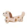 Nuevo Ins Caricatura Lindo Perro Salchicha Peluche Muñeca Dulce Colgante Cachorro Anillo para el Cabello Agarrador Accesorios para el Cabello Lote