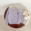 Ins Baby Primavera e Verão Casaco Fino Urso Bonito Bebê Meninos e Meninas Estilo Coreano Respirável Camisa Protetor Solar Oco