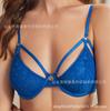 Sujetador Push-up Europeo y Americano sin Varillas para Mujer Color Puro Ajustable Lencería Encaje Calado Push-up Sujetador para Mujer