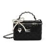 Bolso de Cadena Lingge para Mujer 2025 Nuevo Bolso Pequeño de Viaje a la Moda de Alta Gama para Hombro Cruzado Tipo Cubo