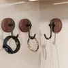 ¡Guau, gancho de aleación de aluminio y madera de nogal, gancho para ropa detrás de la puerta, gancho retro para pared de dormitorio, gancho adhesivo sin perforación, venta al por mayor